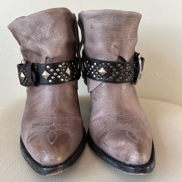 Old Gringo Studded Buckles Western Torero Leather Boots Women’s Size 8 - Picture 5 of 11
